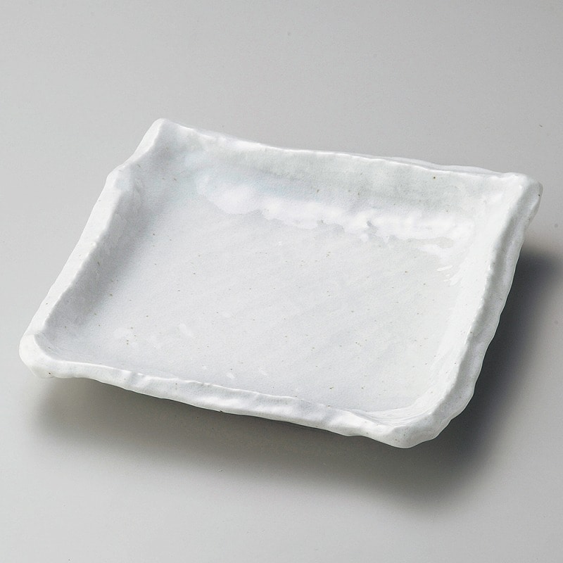 金正陶器 白釉23㎝正角皿 1個(ご注文単位1個)【直送品】