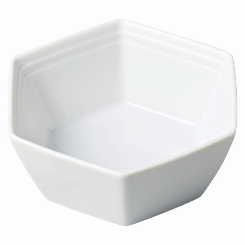 金正陶器 ホワイトヘキサゴン11.5㎝ボウル 1個(ご注文単位1個)【直送品】