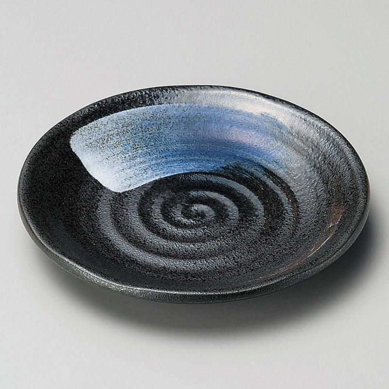 金正陶器 黒水晶六兵衛4.0皿 1個(ご注文単位1個)【直送品】