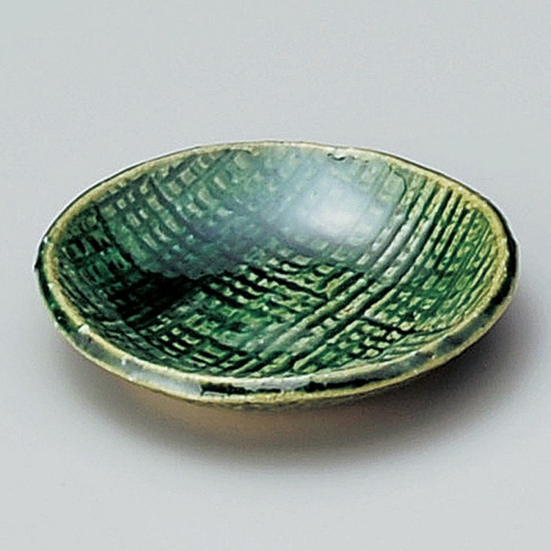 金正陶器 織部豆皿 1個(ご注文単位1個)【直送品】