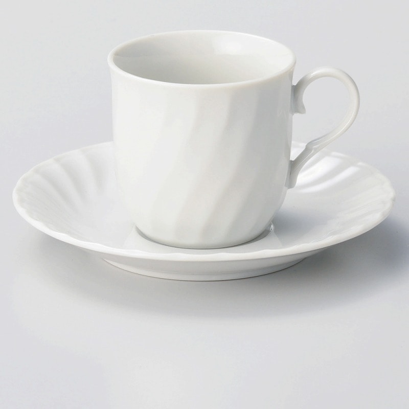 金正陶器 白ネジコーヒー受皿 1個 ※ソーサー単品のみ(ご注文単位1個)【直送品】