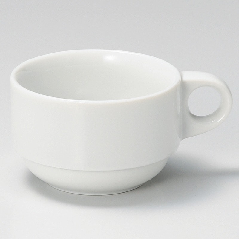 金正陶器 白スタックマグ大 1個(ご注文単位1個)【直送品】