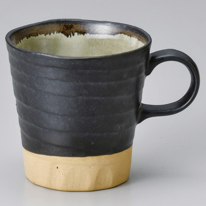 金正陶器 黒彩マグ 1個(ご注文単位1個)【直送品】