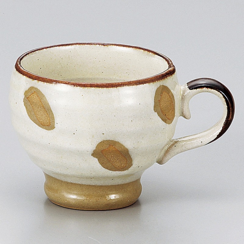 金正陶器 粉引点抜ゆったりマグ 1個(ご注文単位1個)【直送品】