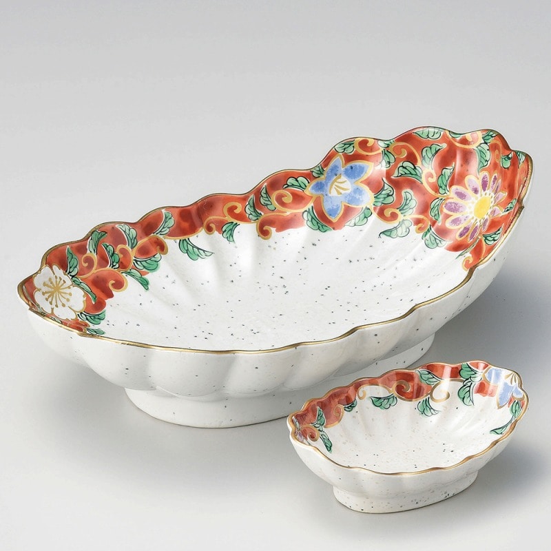 金正陶器 錦草花花菊型向付 1個(ご注文単位1個)【直送品】