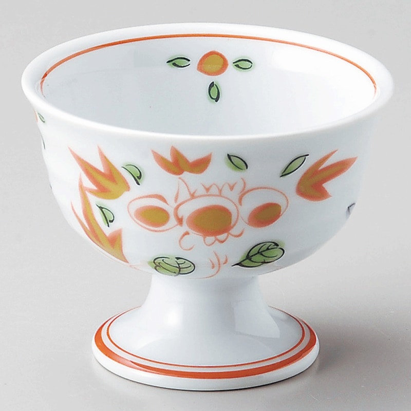 金正陶器 赤絵高台小鉢 1個(ご注文単位1個)【直送品】