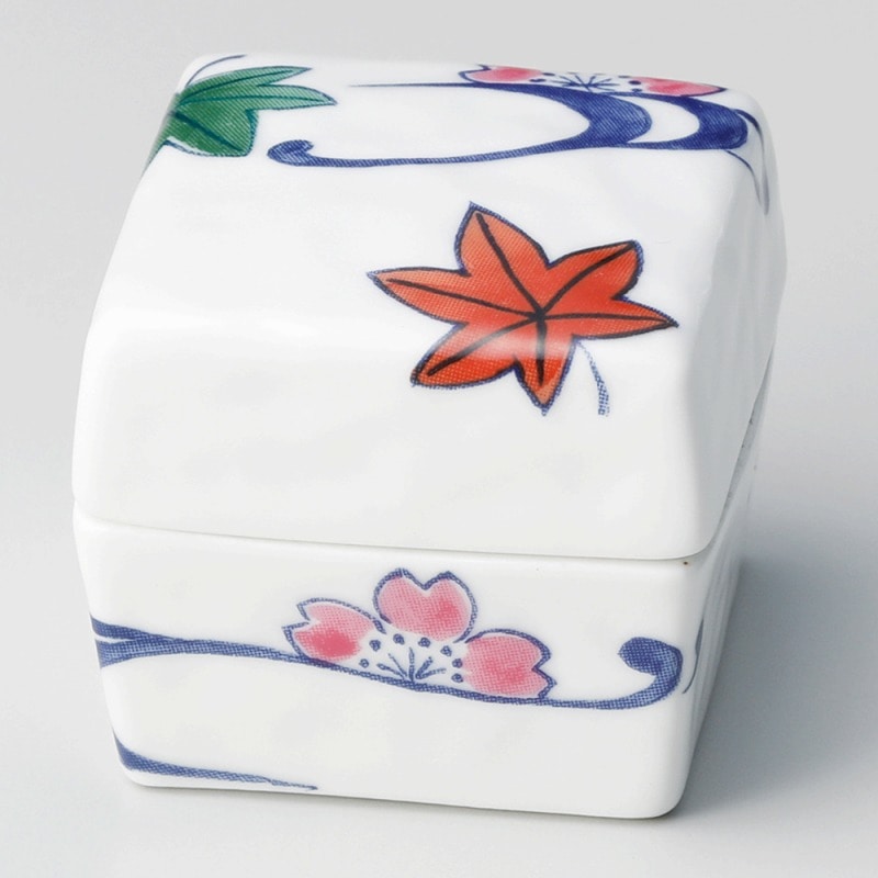 金正陶器 イングレ流水角蓋付珍味 1個(ご注文単位1個)【直送品】