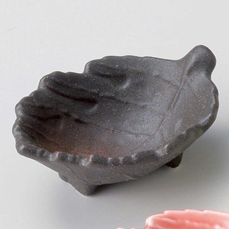 金正陶器 黒伊賀木の葉珍味 1個(ご注文単位1個)【直送品】