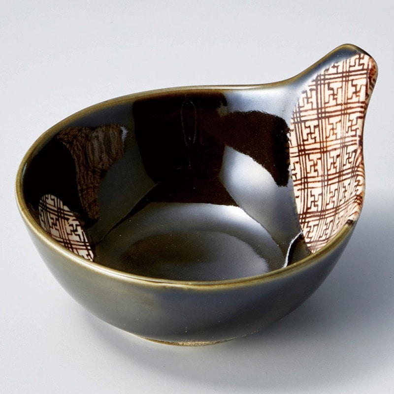 金正陶器 格子織部呑水 1個(ご注文単位1個)【直送品】