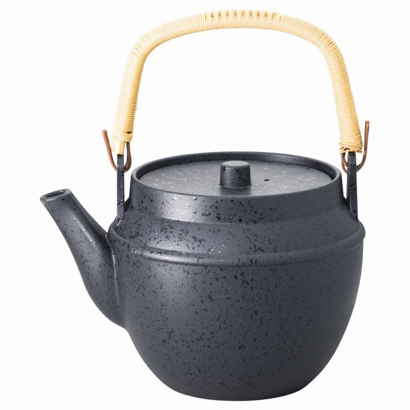 金正陶器 ［TA］耐熱ABS土瓶 黒乾漆石目（小）（0.7）［洗］ 1個（ご注文単位1個）【直送品】