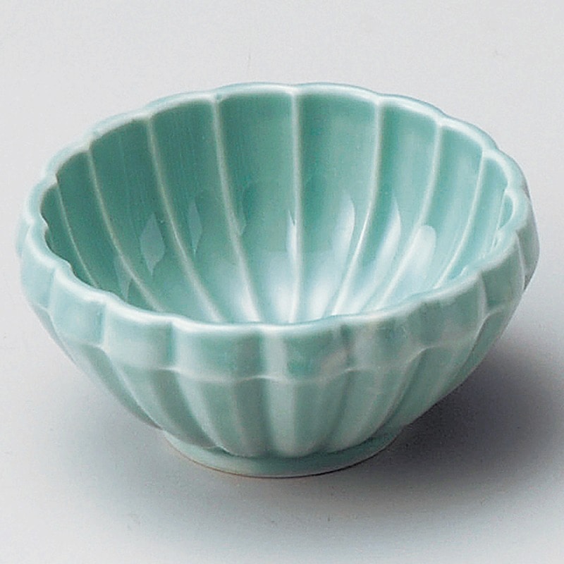 金正陶器 菊型ヒスイ珍味鉢 1個(ご注文単位1個)【直送品】