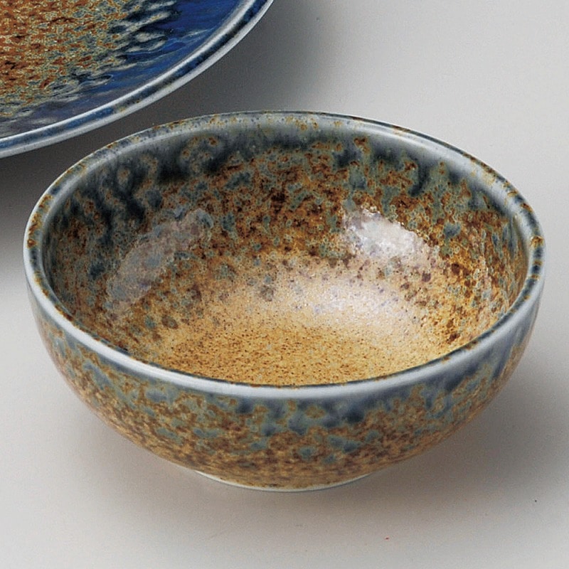 金正陶器 藍流し青炎3.5ボール 1個(ご注文単位1個)【直送品】