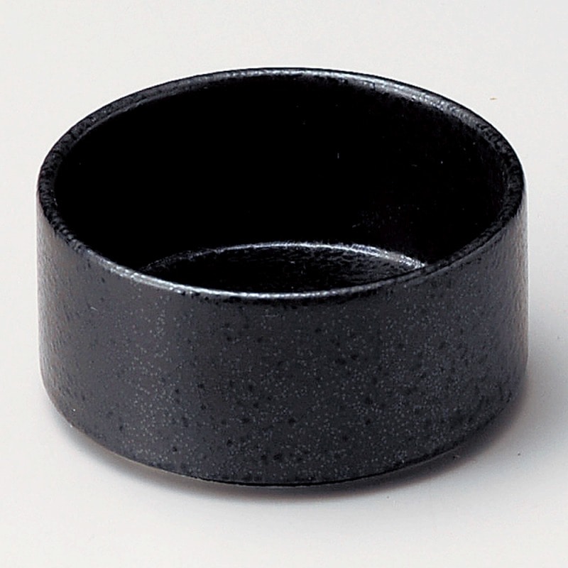 金正陶器 黒結晶丸8㎝スタック鉢 1個（ご注文単位1個）【直送品】