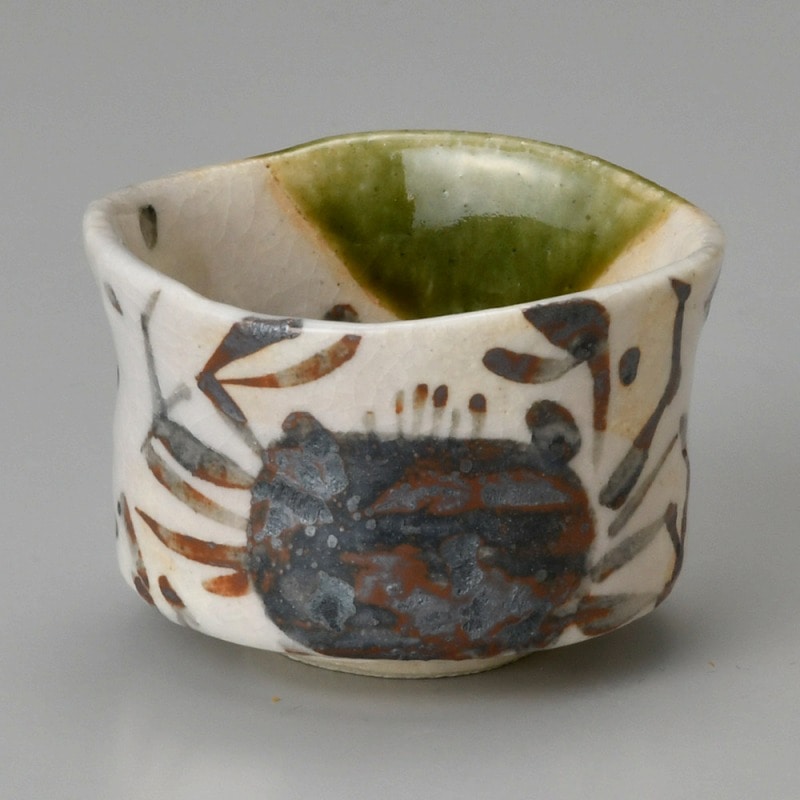 金正陶器 カニ絵手引きぐい呑 1個(ご注文単位1個)【直送品】