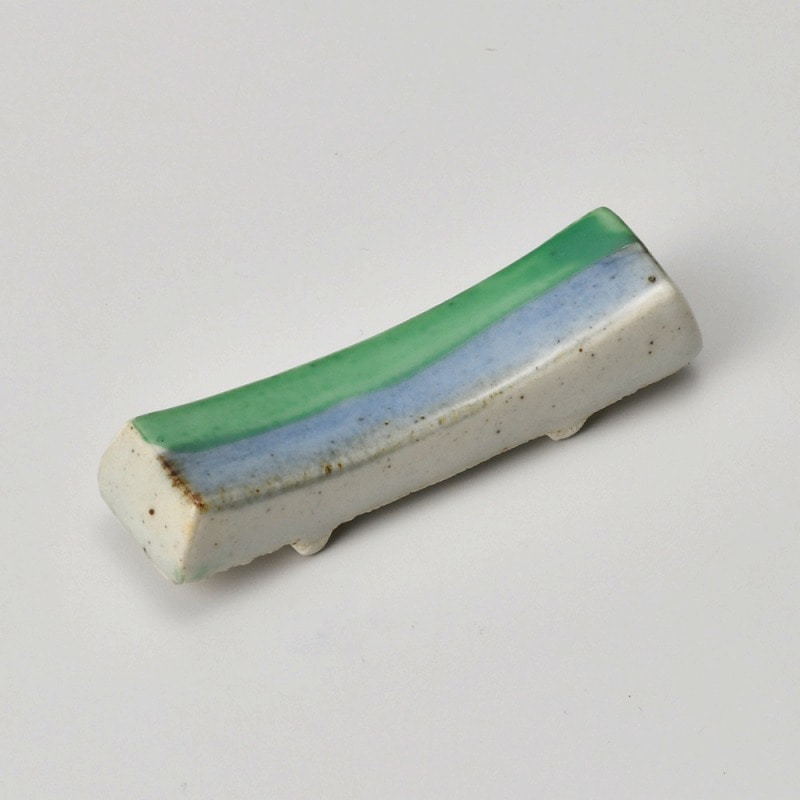 金正陶器 グリーン呉須箸置 1個(ご注文単位1個)【直送品】