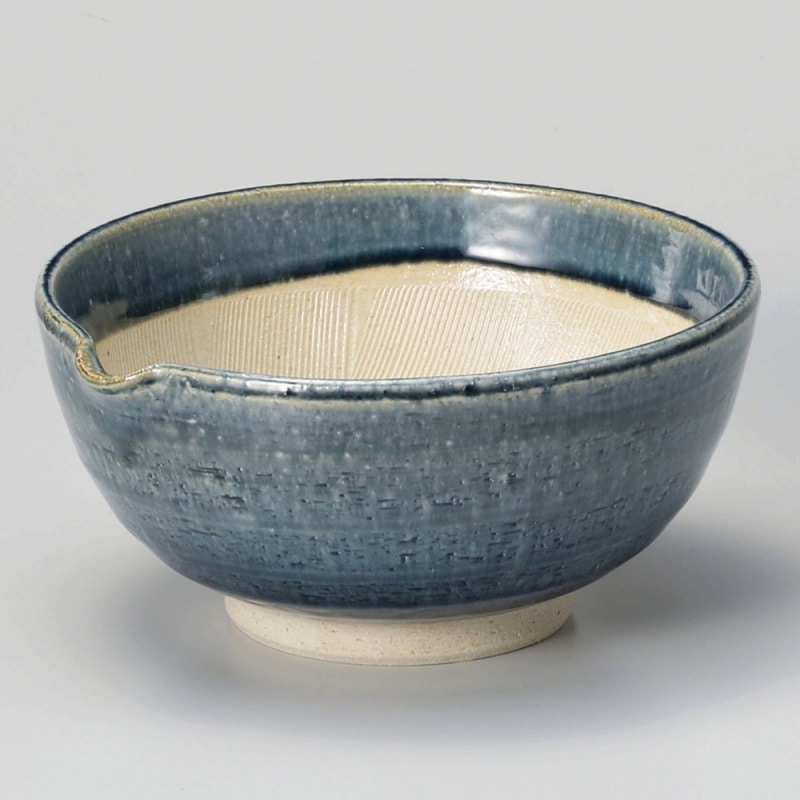 金正陶器 紺釉6寸片口すり鉢 1個(ご注文単位1個)【直送品】
