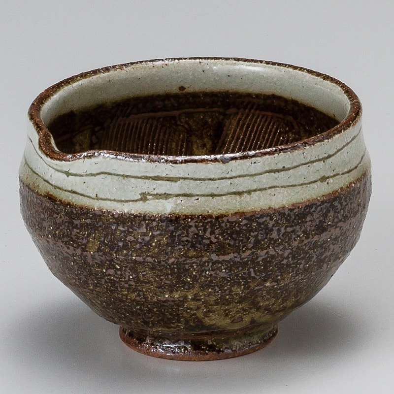 金正陶器 泥クシ彫り三.五寸丸片口スリ鉢 1個(ご注文単位1個)【直送品】