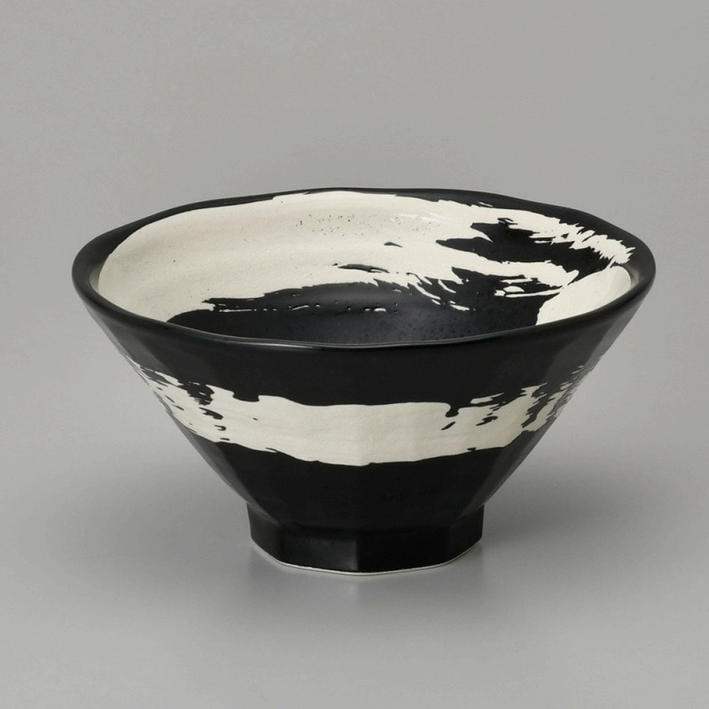 金正陶器 極刷毛黒八角6.3丼 1個(ご注文単位1個)【直送品】