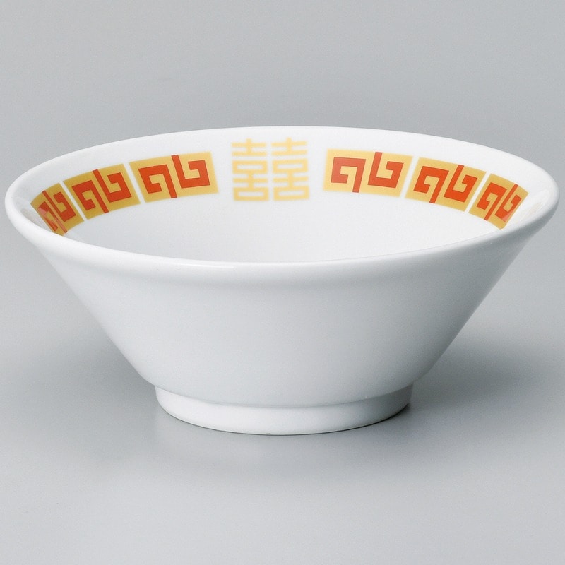 金正陶器 赤雷門切立20㎝丼(白) 1個(ご注文単位1個)【直送品】