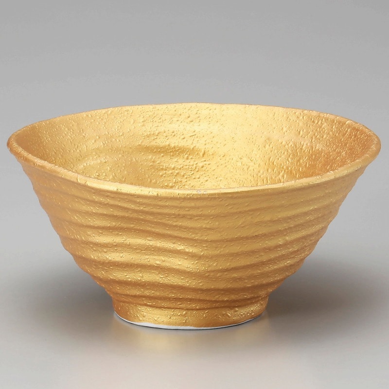 金正陶器 ゴールド変形7寸丼 1個(ご注文単位1個)【直送品】