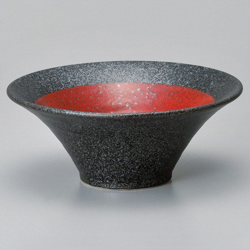 金正陶器 霜降り内赤高台反7.0丼 1個(ご注文単位1個)【直送品】