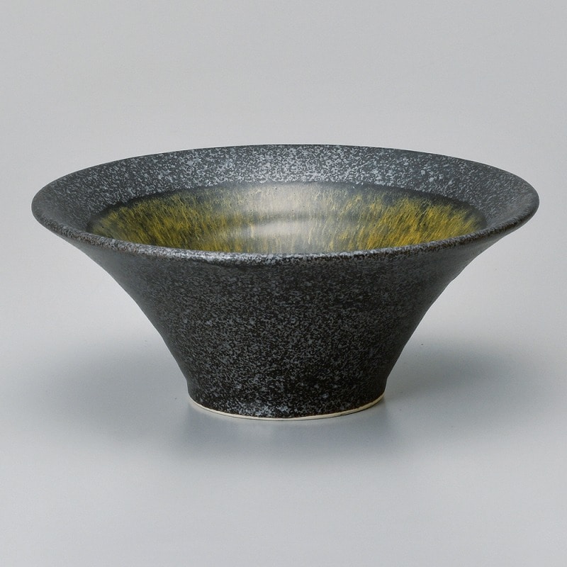金正陶器 霜降り内よもぎ高台反7.0丼 1個(ご注文単位1個)【直送品】