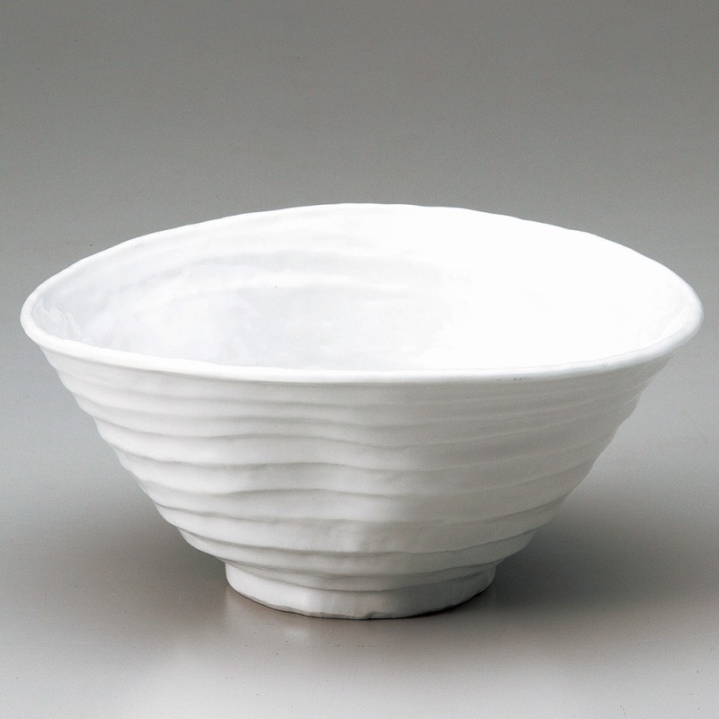 金正陶器 白釉変型7.0丼 1個(ご注文単位1個)【直送品】