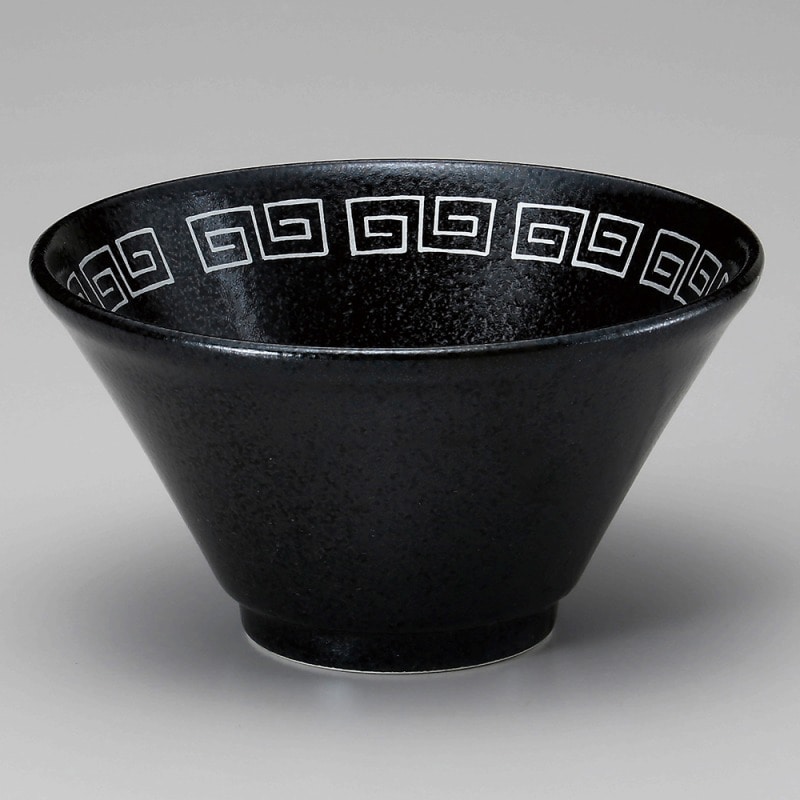 金正陶器 黒雷門切立深口6.3丼 1個(ご注文単位1個)【直送品】