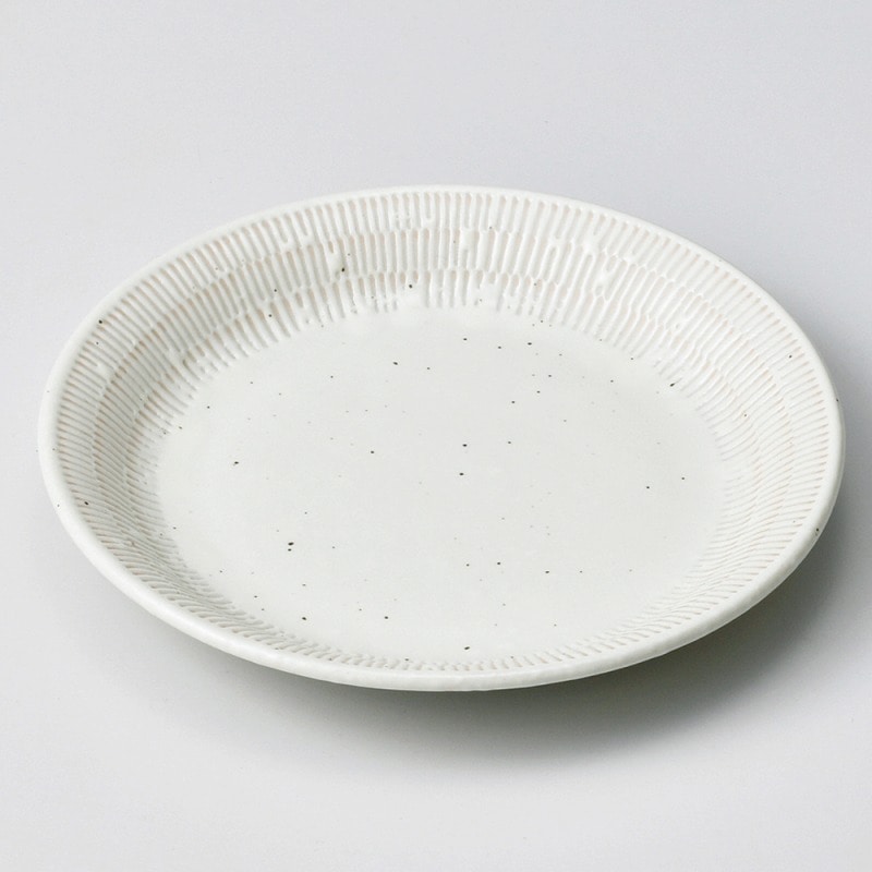 金正陶器 粉引トチリ16㎝プレート 1個(ご注文単位1個)【直送品】