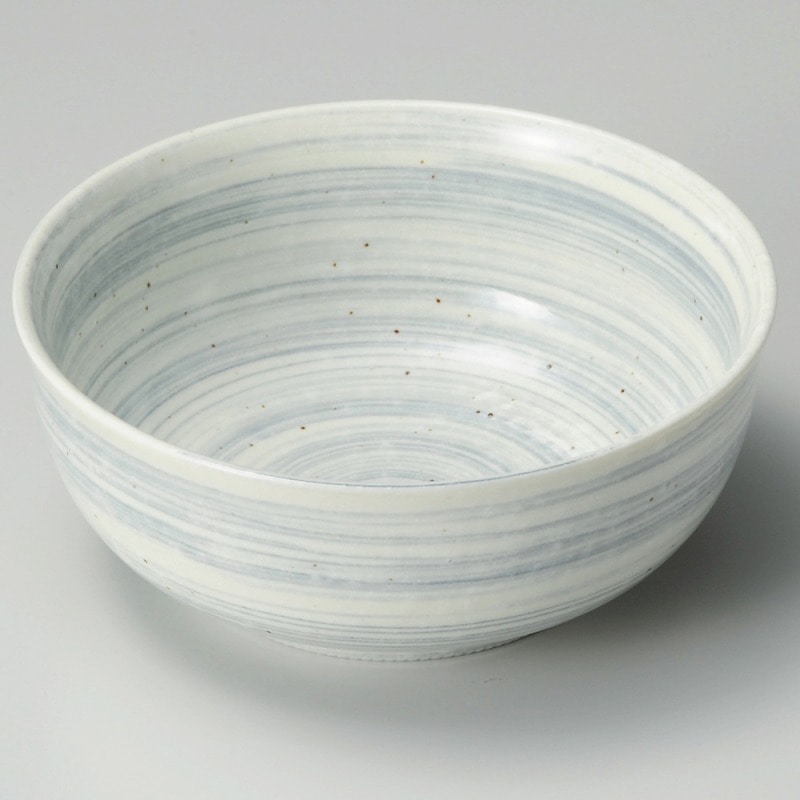 金正陶器 うず粉引グレー5.0ボール 1個（ご注文単位1個）【直送品】