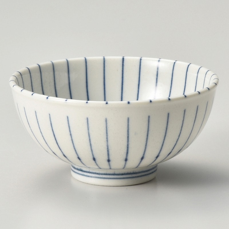 金正陶器 ルナ十草(青)軽量茶碗 1個(ご注文単位1個)【直送品】