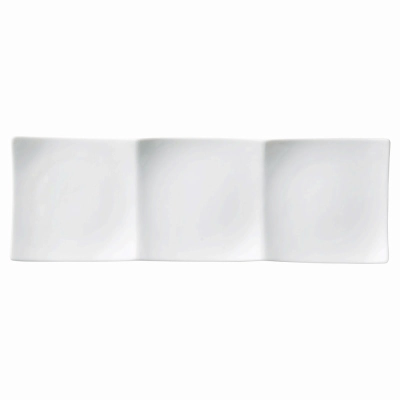 金正陶器 白磁三品浅口プレート(大) 1個(ご注文単位1個)【直送品】