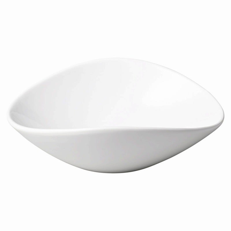 金正陶器 アーバン楕円ボウルL/WH 1個(ご注文単位1個)【直送品】