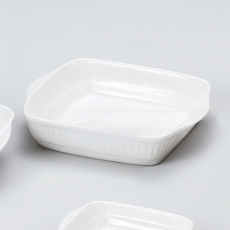 金正陶器 J3白耳付グラタン(M) 1個(ご注文単位1個)【直送品】