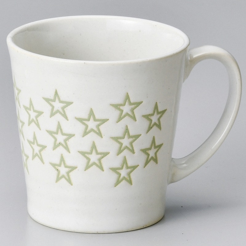 金正陶器 星グリーンマグカップ 1個(ご注文単位1個)【直送品】