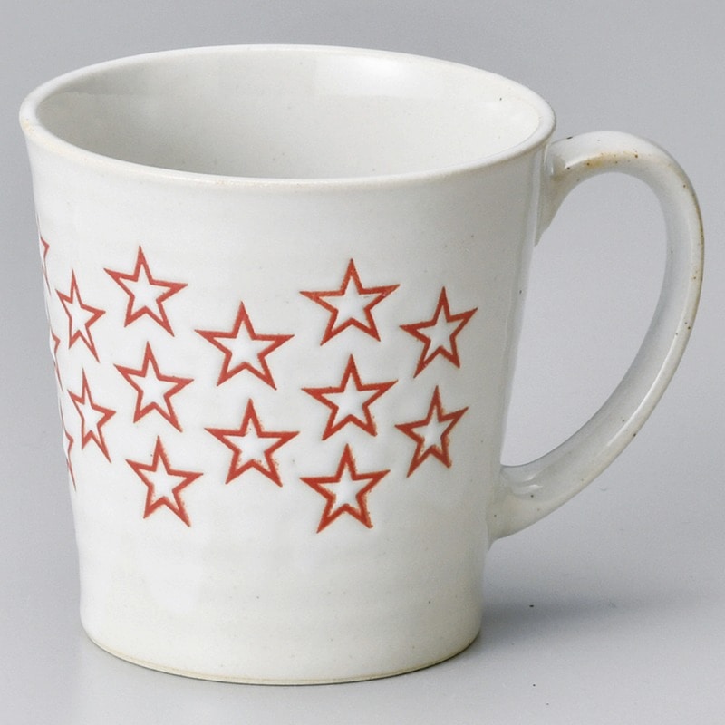 金正陶器 星レッドマグカップ 1個(ご注文単位1個)【直送品】
