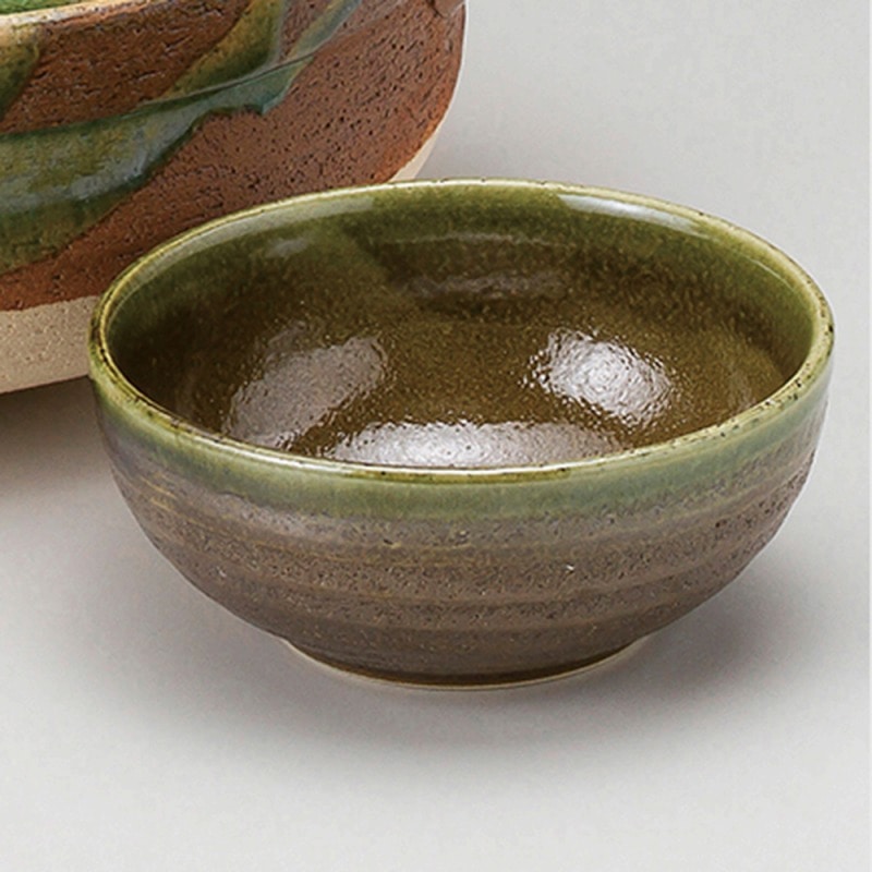 金正陶器 緑釉南蛮 小鉢 1個（ご注文単位1個）【直送品】
