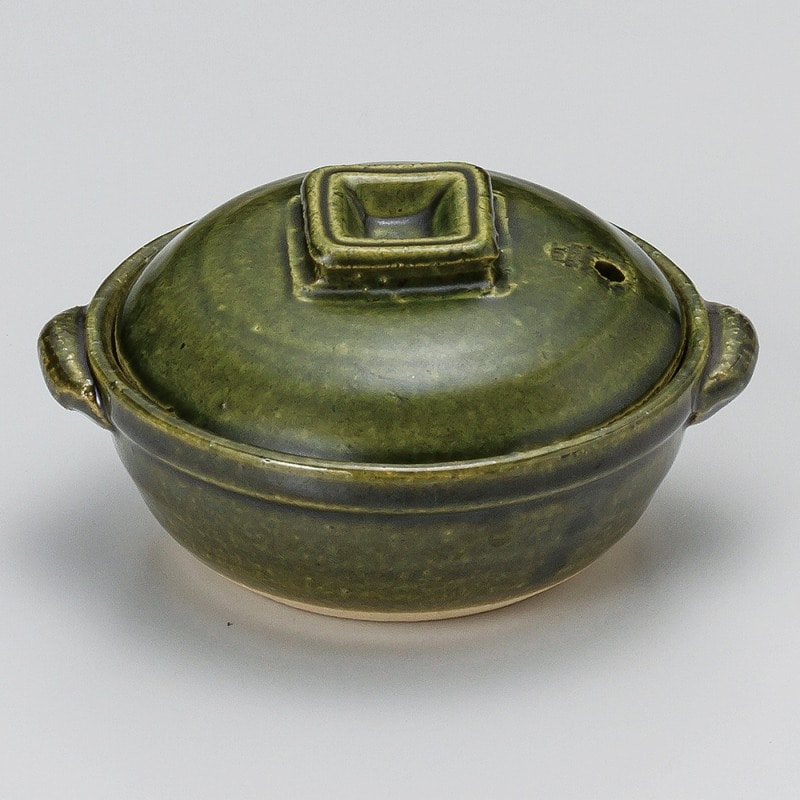 金正陶器 織部4号浅鍋 1個(ご注文単位1個)【直送品】