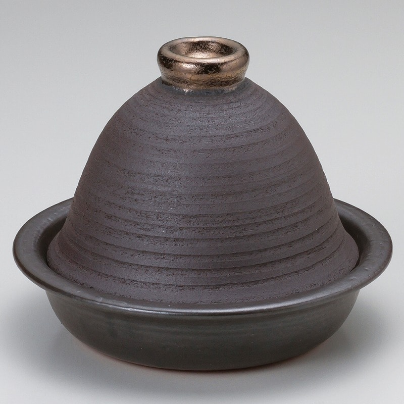 金正陶器 黒金彩タジン鍋(大) 1個(ご注文単位1個)【直送品】
