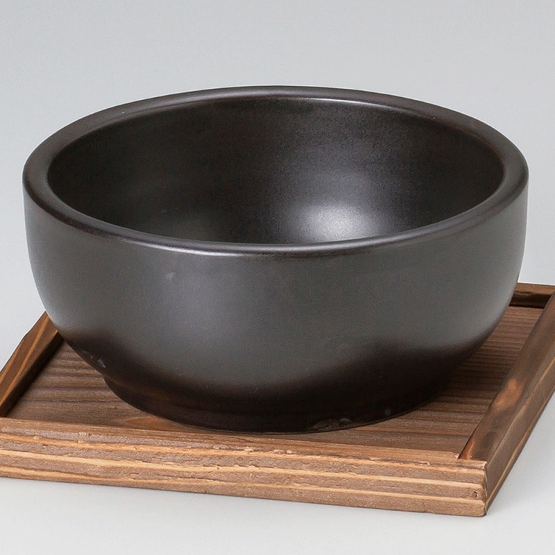 金正陶器 深型ビビンバ鍋(大)黒 1個(ご注文単位1個)【直送品】