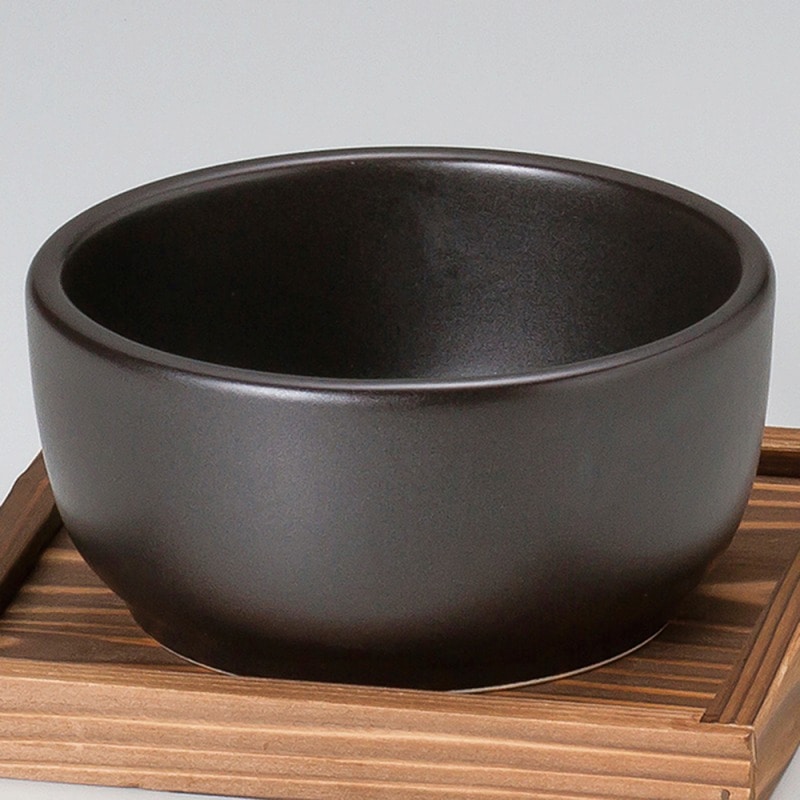 金正陶器 深型ビビンバ鍋(小)黒 1個(ご注文単位1個)【直送品】