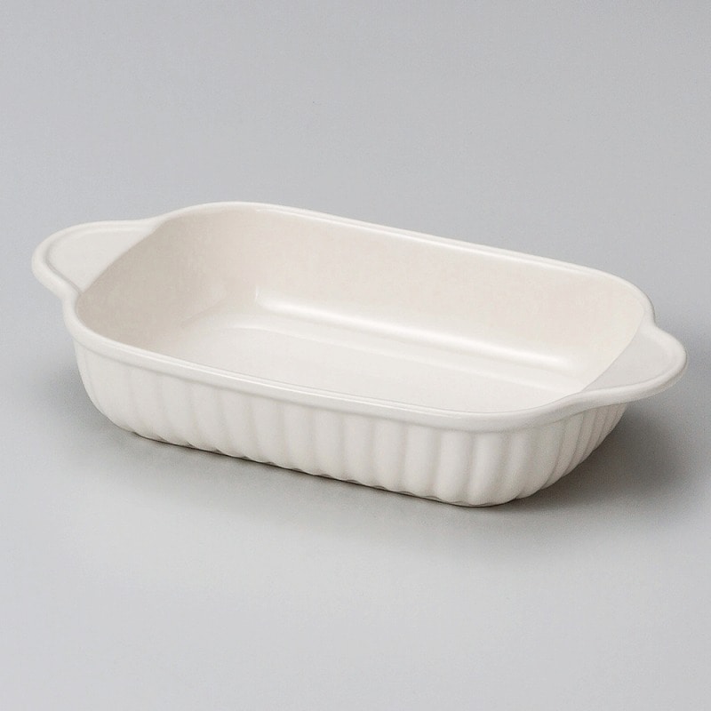 金正陶器 乳白長角グラタン 1個(ご注文単位1個)【直送品】