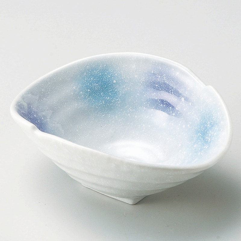 金正陶器 淡青変型鉢 1個(ご注文単位1個)【直送品】