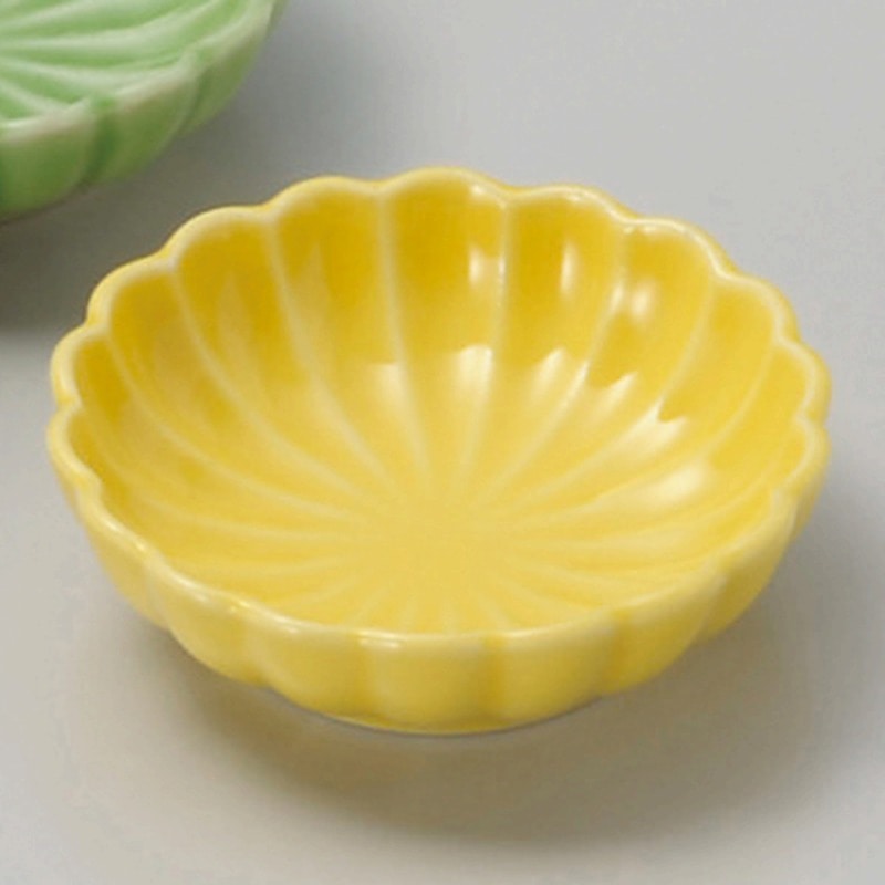 金正陶器 黄菊型豆皿 1個（ご注文単位1個）【直送品】