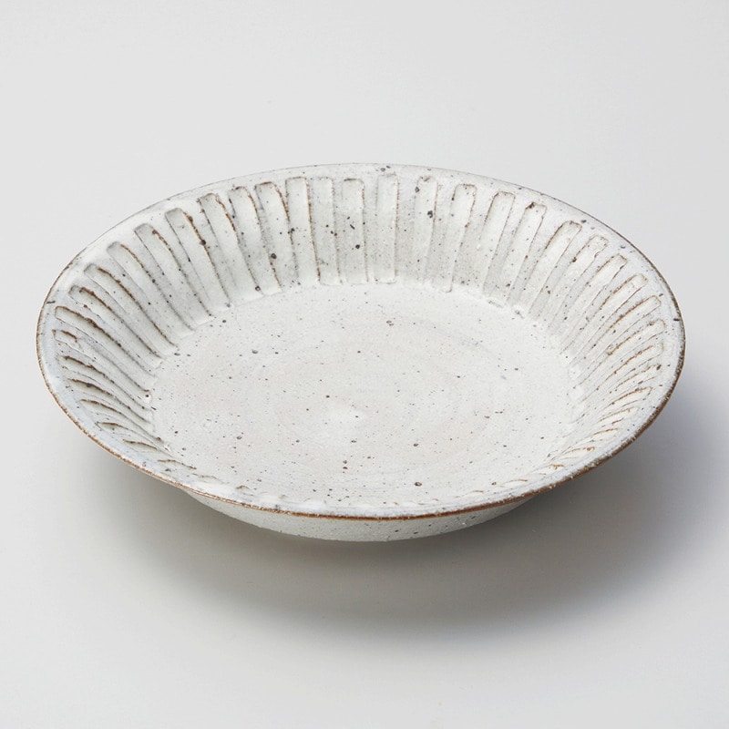 金正陶器 粉引けずり前菜皿 1個（ご注文単位1個）【直送品】