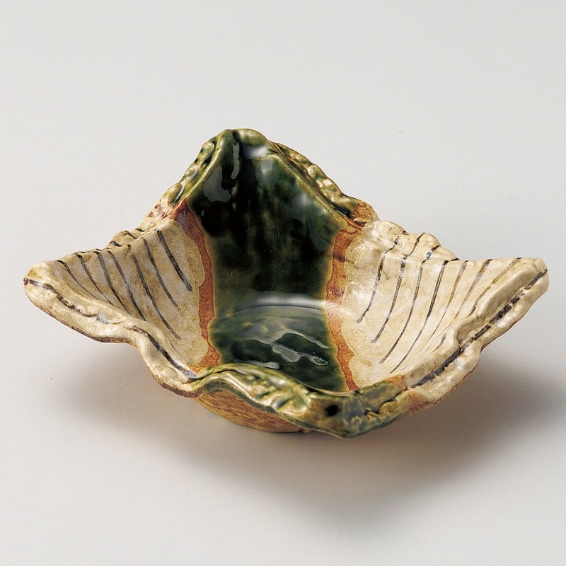 金正陶器 織部細十草長角60向付 1個（ご注文単位1個）【直送品】