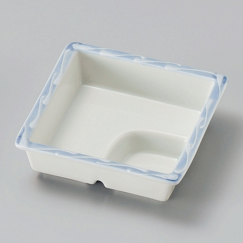 金正陶器 一珍角仕切鉢 1個（ご注文単位1個）【直送品】