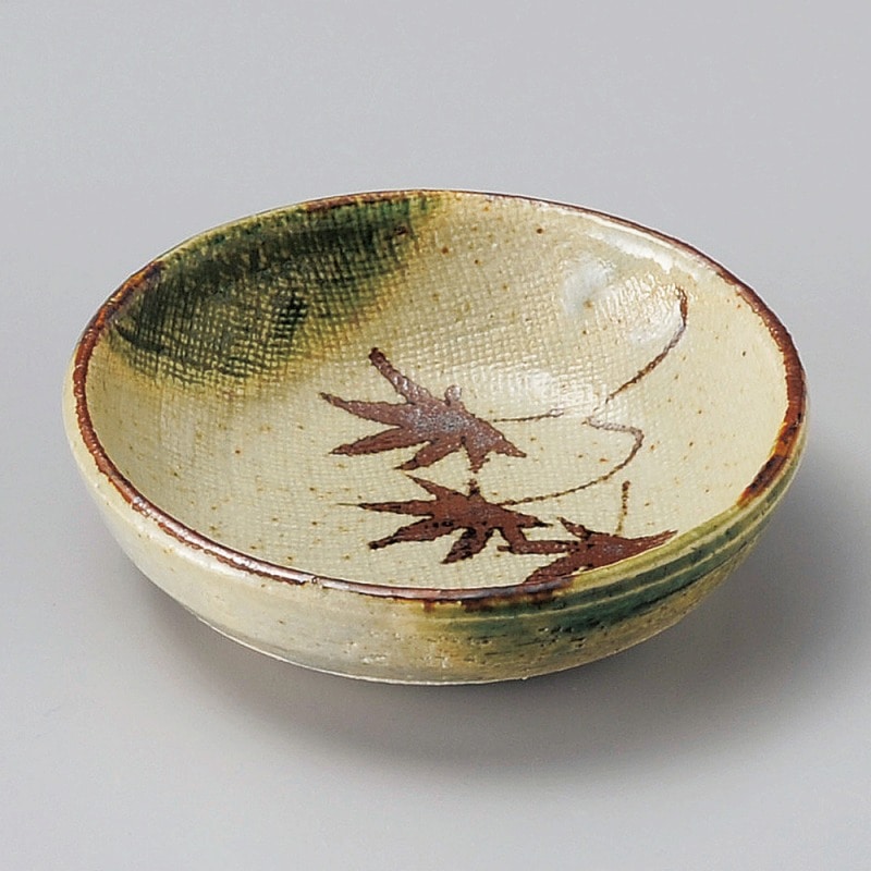 金正陶器 手描き織部丸皿 1個（ご注文単位1個）【直送品】