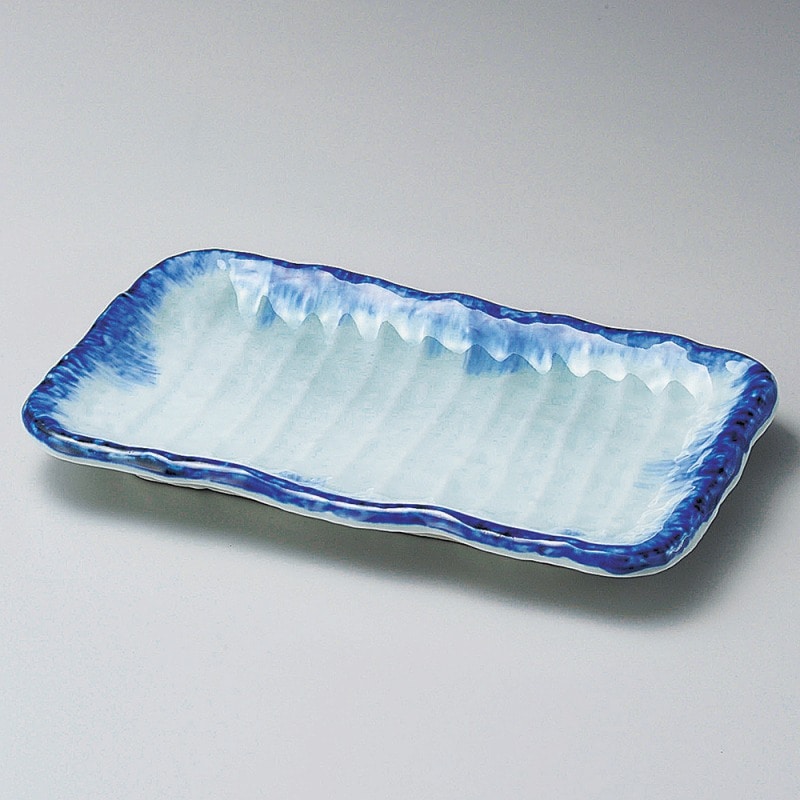 金正陶器 呉須刷毛角焼物皿 1個(ご注文単位1個)【直送品】