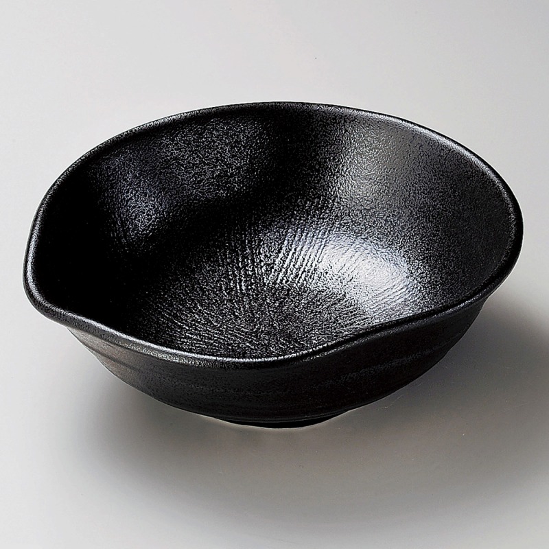 金正陶器 黒緑片口大鉢 1個（ご注文単位1個）【直送品】
